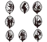Hxhsgmeh 8 piezas de recuerdo de hojas decorativas para el día de la madre, recuerdo de arte de cada momento precioso, regalos de agradecimiento de metal negro para mamá