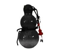 Hxhsgmeh Botella de agua en forma de botella de inspiración retro chino 800 ml de gran capacidad para deportes o viajes, botella de agua en forma de botella negra
