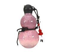 Hxhsgmeh Botella de agua en forma de Calebajo retro chino 800 ml. Gran capacidad, ideal para los fanáticos del Black Myth. Perfecto para el deporte o los viajes, de color rosa.
