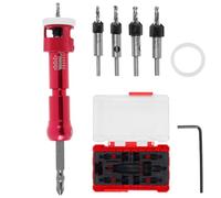Hxhsgmeh Broca de escariar para trabajar la madera Broca etiquetada perforadora de madera tornillo autorroscante perforador herramienta de instalación de taladro B