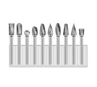 Hxhsgmeh Brocas de Fresado de Carburo de Tungsteno Estampado, Brocas Giratorias de Corte Diamante, Herramientas Giratorias Ideal para Trabajo Madera