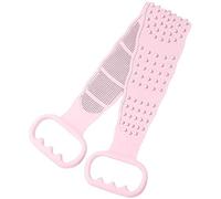 Hxhsgmeh Cepillo Corporal de Baño de Silicona Rosa, Masajeador de Ducha/Depurador Exfoliante de Espalda para Ducha/Rascador de Espalda/Depurador de Piel Corporal de Limpieza Profunda