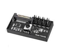 Hxhsgmeh controlador velocidad ventilador PWM alimentación CC SATA alta potencia controlador ventilador 4 pines control velocidad ventilador NAS controlador ventilador PWM 4 vías
