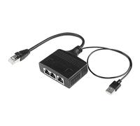 Hxhsgmeh Divisor de red 1 de 3, compartidor de red de 300 megabits RJ45, 1 toma para 3 puertos de red, extensor de red, divisor de red