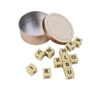 Hxhsgmeh El Juego de Crucigramas, Rompecabezas de Letras con Dados Multifuncionales, Juego de Ortografía Portátil para Viajes, Crucigrama B