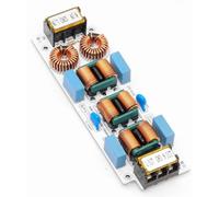 Hxhsgmeh Filtro 6A Supresor De Interferencias Electromagnéticas De 4 Etapas Purificador De Amplificador De Audio EMC Potencia Común Sin Cáscara