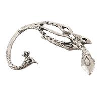 Hxhsgmeh gótico Cool Rock Punk Ear Cuff Pendiente (plata antigua)