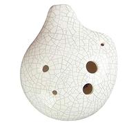 Hxhsgmeh Harmony 6 agujeros Soprano C Ceramic Ocarina - Dexter, fácil de aprender, para principiantes y excelente regalo blanco crack