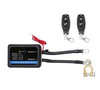 Hxhsgmeh - Interruptor de desconexión de batería remoto de plástico negro y metal, apagado automático para evitar la descarga de la batería con mando a distancia para coche y camión, C