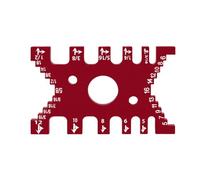 Hxhsgmeh Jig de cola de onda - Tarjeta de medición de calibre de brecha de espiga para trabajo de madera, medidor de profundidad de aleación de aluminio para cortador de espiga, mecha de peoncillo B