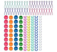 Hxhsgmeh - Juego de 142 piezas para la organización de bobinas, incluye 70 clips de soporte de bobina, 32 soportes de bobina de silicona y 40 portabotas.