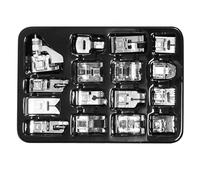 Hxhsgmeh Juego de 16 Prensatelas para Máquina de Coser, Pie para Máquina de Coser Apto para, Singer//