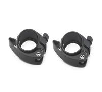 Hxhsgmeh - Juego de 2 abrazaderas de sujeción para sillín de bicicleta plegable con palanca de liberación para abrazadera de manguera Sp8 de 40 mm, color negro