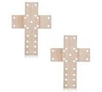 Hxhsgmeh - Juego de 2 piezas de bricolaje de madera de Pascua que incluye adornos de madera de Pascua y suave para tejer y ganchillo. Fabricación de calidad.