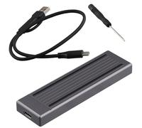 Hxhsgmeh M.2 SSD HDD Enclosure NVMe HDD Enclosure RGB Cool Light Multi-Function Conveniente HDD