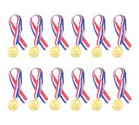 Hxhsgmeh Medalla de la Copa de Fútbol Medallas Premios Regalos de Fiesta Estudiante Medallas Ganador del Premio Metales de Fútbol 12 Piezas