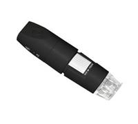 Hxhsgmeh Microscopio digital inalámbrico 50X-1000X WiFi, USB, portátil, cámara de microscopio de monedas con 8 LED, color negro