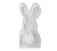 Hxhsgmeh Moldes de Silicona de Conejo Lindo de Pascua, Molde de Decoración de Incienso de Gypse, Moldes de Resina de Vela de Aromaterapia 13,4 x 6 cm Duraderos, Fácil de instalar y usar