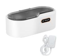 Hxhsgmeh Pequeña Máquina de Limpieza Ultrasónica Portátil de la Máquina de Limpieza de Gafas Mini Máquina de Limpieza de Oro y Plata Regalo B, Plástico+Metal