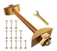 Hxhsgmeh Pernos de Conector de Encimera, Sujetadores de Junta de Encimera M8x100mm, Kit de Conector de Junta de Perno de Tracción/Cama/Bloque de Carnicero, 12 Piezas