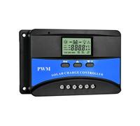 Hxhsgmeh Regulador de carga solar 30A para panel solar, regulador de batería personalizado, automático 12V/24V/48V PWM para FLD/LiFePO4/SLD/GEL