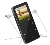 Hxhsgmeh Reproductor de MP3, con Bluetooth 5.2, portátil, de alta fidelidad, sin pérdidas, reproductor de música con tarjeta de 128 GB, altavoz, lectura de libros electrónicos, fácil de usar