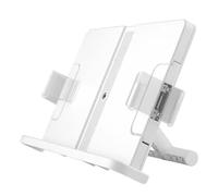 Hxhsgmeh - Soporte ajustable y extensible para una lectura cómoda, ángulo de 90°, clips de página transparentes, fácil de instalar, fácil de usar