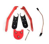Hxhsgmeh - Soporte de guardabarros de aleación de aluminio con extensión para piezas y accesorios de scooter eléctrico M365, color rojo