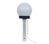 Hxhsgmeh Termómetro de Piscina Flotante Termómetro de Piscina con Luz LED de Energía Solar para Piscina, Estanque, Spa, Bañera de hidromasaje, Baño Terapéutico