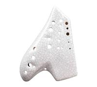 Hxhsgmeh Triple Ocarina Blanco Instrumento Musical Tono Alto C Leyenda Ocarinas Accesorios de Flauta Instrumento Musical Profesional
