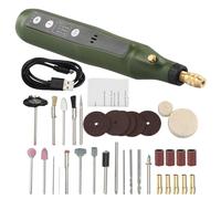 Hxhsgmeh Trituradora Eléctrica Portátil, Mini Herramientas Eléctricas de Lijado, Taladro Eléctrico Multifuncional, Pulido Jade, Herramientas de Escultura de Madera