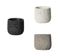 Hxhsgmeh Vela de Aromaterapia en Forma de Taza de Textura de Espacio de Cemento, Vela de Bricolaje, Taza Vacía, Contenedor de Atmósfera, Adornos