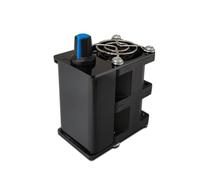 Hxhsgmeh Ventilador potente con módulo de control de carcasa negra, ventilador violento, enfriamiento, soplado, soldadura y módulo de escape de humos, fácil instalación