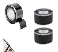 HXHWKEN 3 Rollos Cinta de Silicona de Autofusión Negro Cinta Aislante Impermeable Cinta de Reparación Para Reparar Tuberías de Agua, Tubos y Cables
