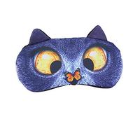 HXINFU Antifaz para dormir con diseño de gato y mariposa en 3D