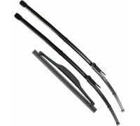 HXJQBD Delanteras + Traseras Escobillas limpiaparabrisas,para Citroen para C4 Coupe 3 Door MK1 2004 2005 2006 2007 2008 2009 2010 Recambio de escobillas de limpiaparabrisas para Coche