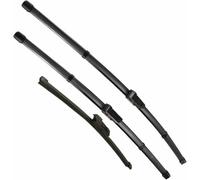 HXJQBD Delanteras + Traseras Escobillas limpiaparabrisas,para VW para Atlas para Teramont 2017 2018 2019 2020 2021 2022 2023 Recambio de escobillas de limpiaparabrisas para Coche