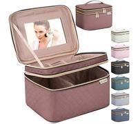 HXLGMD Bolsa de maquillaje de viaje, Rosewood