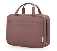 HXLGMD Neceser de viaje con gancho para colgar, Rosewood, L