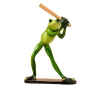 HXLTHINGS Estatuas para Exteriores Decoración de Rana Rugby, Figura Decorativa béisbol, Tenis Resina for Pareja, Modelo Juguete, Estatua Decoración escultórica