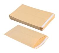 HXMJIED 50 sobres de papel kraft, 16,5 x 10 cm, papel kraft autoadhesivo para objetos pequeños, mini sobres para semillas, dinero, regalos en efectivo, dinero en la cena