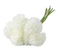 HXMJIED 6 hortensias artificiales, crisantemo de seda blanca, flores falsas, hortensias blancas para decoración del hogar, jardín, ramos de boda
