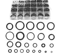 HXMJIED Juego de 360 juntas tóricas de goma, kit de juntas tóricas de 24 tamaños, anillos de junta eléctrica negra, arandelas de grifo de cocina, espaciadores, juntas aislantes de fontanería, juego de