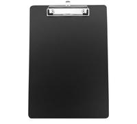 HXMJIED Tablero de clip A4, portapapeles de plástico negro, bloc de escritura A4, con clip de metal, portapapeles A4, plástico rígido, portapapeles estándar A4, portapape