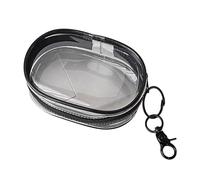 HXNH Bolsas de almacenamiento portátiles transparentes para dispositivos electrónicos con múltiples compartimentos para cable de carga, auriculares, accesorios electrónicos, estuche transparente de