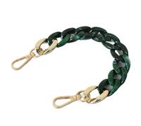 HXNH Correa de cadena ergonómica de resina para asa de bolso, reemplazo de hombro, accesorios para bolsos, bolsos de mano de repuesto, verde