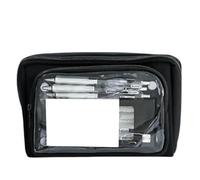 HXNH Estuche de gran capacidad, con múltiples capas, desmontable, bolsa de cosméticos de viaje, para oficina, escuela, estuche para estudiantes, Black