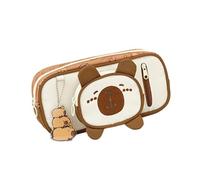HXNH Estuche para lápices de animales de gran capacidad, estuche para lápices estéticos, estuches para bolígrafos, portalápices para estudiantes, capibara, gran capacidad, para la escuela, a