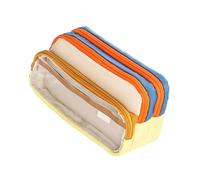 HXNH Estuche para lápices de estilo japonés, estuche para lápices estéticos, gran capacidad, suministros escolares, estuche transparente para lápices, estilo japonés, suministros escolares y de