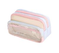 HXNH Estuche para lápices de estilo japonés, estuche para lápices estéticos, gran capacidad, suministros escolares, estuche transparente para lápices, estilo japonés, suministros escolares y de